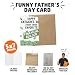 Sleazy Greetings Funny Happy Father's Day Greeting Card For Kids Daughter Son | Dirty Adult Friend Bday Card with Envelope | Financial Burden Card For Dad