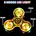 WELLVO 1Pcs LED Fidget Spinner for Kids Adults, Light up Sensory Fidget Toys for Kids 4-8 8-12 Anxiety Stress Relief, Classroom Prizes Glow in The Dark Hand Spinner Boys Girls Birthday Gifts