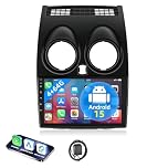 ESSGOO 4+64G Android 15 Car Stereo for Nissan Qashqai (2008-2013) with 9-inch Touchscreen Double-DIN Car Radio - Wireless CarPlay, Android Auto, GPS and Bluetooth FM