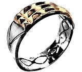 Atlantis Ring 14k Gold Sterling Silver Talisman Egyptian Amulet (13.5)