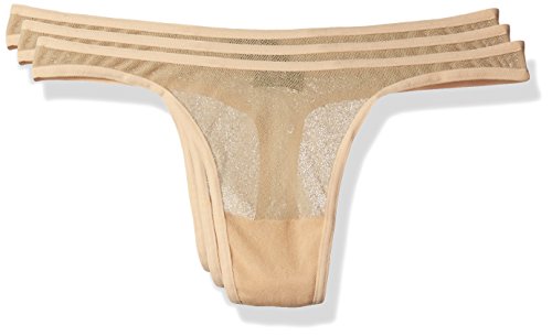 Cosabella Women's Soire Classic Low Rise Thong 3 Pack, Blush, Medium/Large