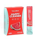 Newellme Watermelon Berry Superfoods Happy Cleaner Powder, Happy Cleaner Para Bajar De Peso Drink, Natural Antioxidant & Greens Mix with Fruits and Veggies, Vegan(14 Packets, Watermelon)