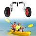 Aymzbd Kayak Canoe Carrier Trailer Paddleboard Transport Cart, Tote Trolley, Universal with Airless Tires Lightweight Aluminum Alloy
