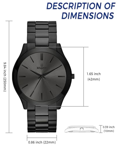 Image of Mens Watch,Minimalist Fashion Watches for Men Waterproof Quartz Watch Business Dress Men's Stainless Steel Watch -Best Gift for Mens
