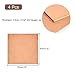 uxcell Pure Copper Sheet, 4pcs 2