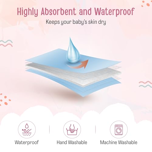 LuvLap Instadry Anti-Piling Fleece Extra Absorbent Quick Dry Sheet for Baby, Baby Bed Protector, Waterproof Baby Sheet, Small Size 100x140cm, Pack of 1, Sky Blue
