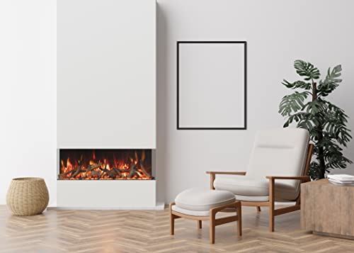 Amantii Trv-65-Bespoke Tru View Bespoke - 65" Indoor/Outdoor 3 Sided Electric Fireplace, Wifi, Bluetooth, Speaker, And A Selection Of Media Options #TOP6
