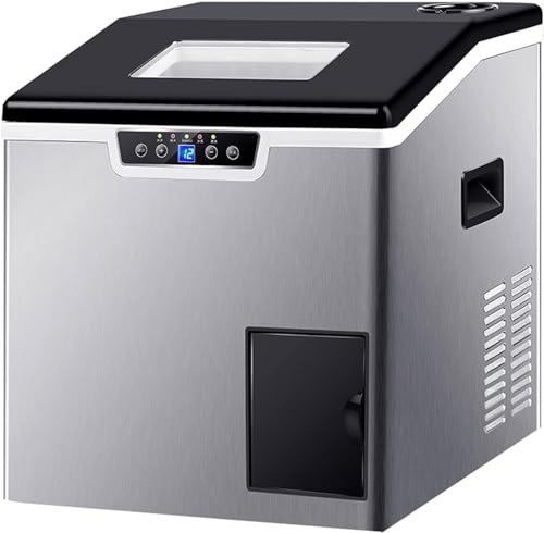 Máquina fabricadora de hielo totalmente automática, para uso en hogar/cocina/oficina/bar miniatura 1
