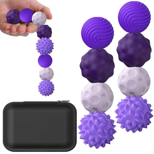 BUSOHA Silicone Fidget Balls Stress Relief (8-Pack)