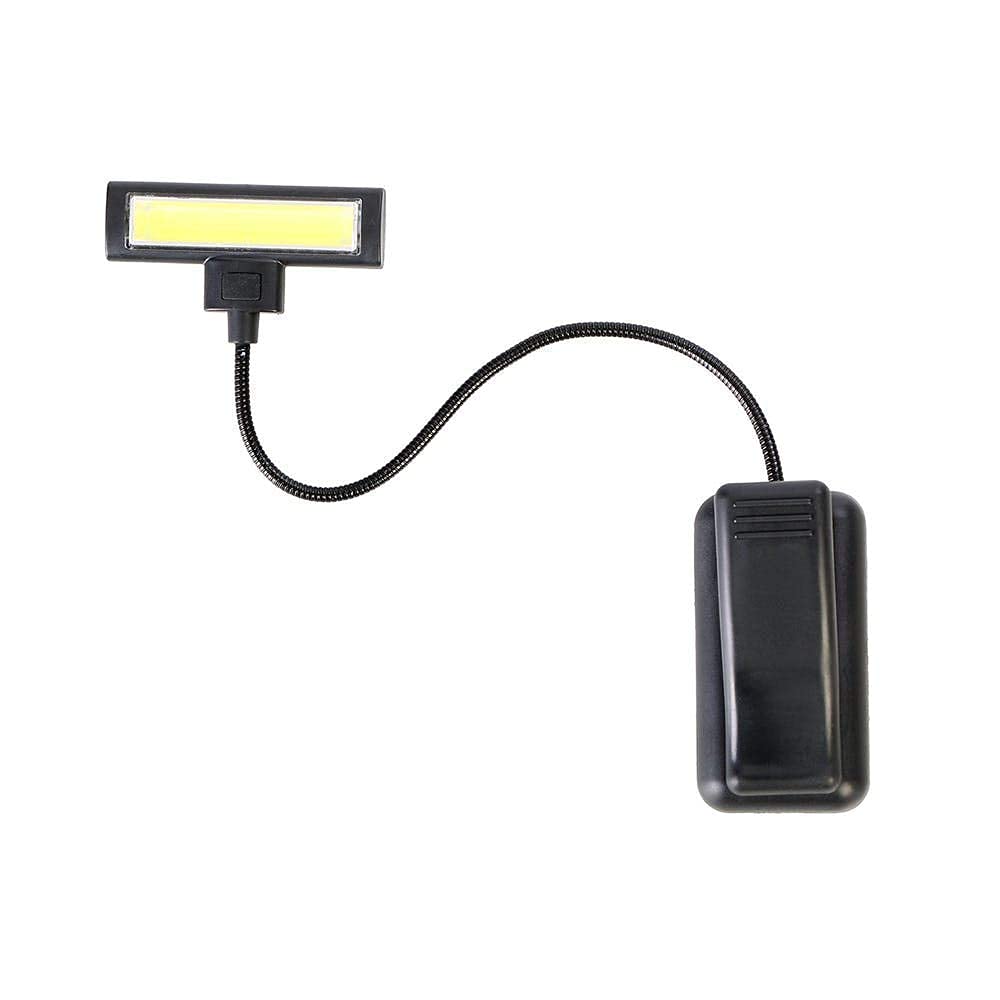 Vichaxan Sturdy Adjustable Easy Clip On COB Clip LED Book Light Reading Lamp with Flexible Arm Lightweight Eye-Care Perfect for Bookworms and Kids