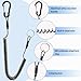 Retractable Safety Coiled Lanyard, Premium Fishing Lanyard, Stretchy Coiled Lanyards, Fishing Pole Tether, Equipment Tool Tether Leash with Carabiner Clip for Fishing, Pliers, Boating, Outdoors(4pc)