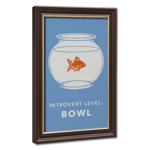 Goldfish Bowl poster toile minimaliste 20x30 cm art déco salon