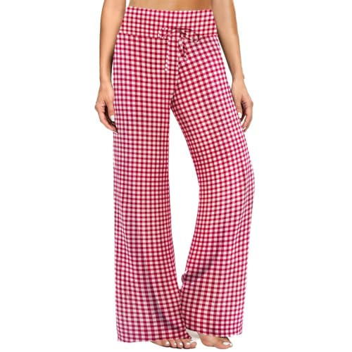 Image of ZOOSIXX Soft Black Pajama Pants for Women, Wide Leg Comfy Casual Lounge Yoga Capri Pants 22'' / 30''