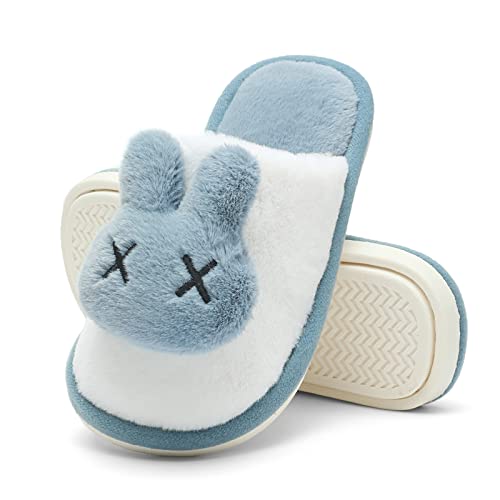 Kubua Girls Boys Winter Warm Indoor Bedroom Shoes Kids Slippers Blue Size 10-10.5 Toddler #TOP2