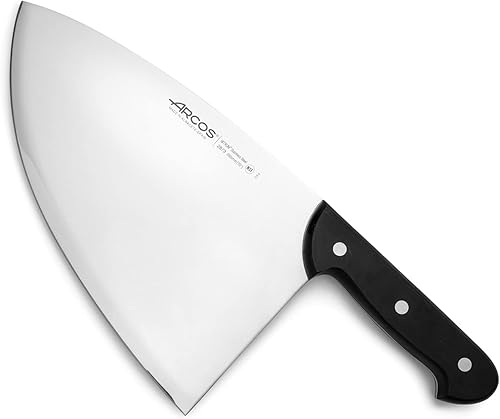 ARCOS Cuchillo de carnicero 10 pulgadas - Acero Inoxidable Nitrum y hoja de 10.236 in. 25.75 oz. Uso prolongado y pesado. Mango ergonómico POM de