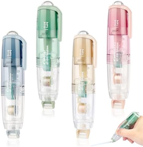 Wekvgz 8pcs Double Sided Tape Roller 5mmx5m Adhesive Scrapbook Glue Tape Roller Portable Double-Sided Adhesive Tape Runner For DIY Craft Cards - View #11