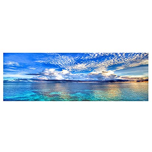Kits Peinture Diamant 5D Vue sur la Mer Toile Mosaïque Adulte 70x140