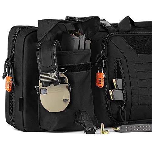 Sac étanche pour armes à feu avec double compartiment de rangement