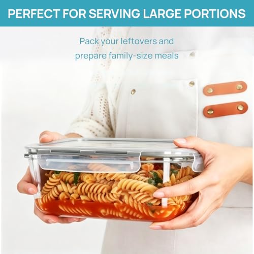 Image of Vtopmart 1Pack 1860ml /63oz Large Glass Storage Container with Lids