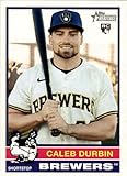 2025 TOPPS HERITAGE HIGH NUMBERS #539 CALEB DURBIN RC MILWAUKEE BREWERS BASEBALL OFFICIAL TRADING CARD OF MLB