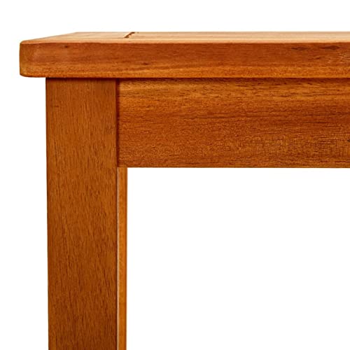 Table basse extérieure en acacia résistant Tidyard au design naturel