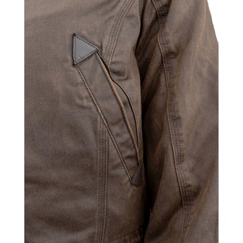 Outback Trading Women's Medium Brown Vintage Outdoor Jacket with Removable Hood - Image 5