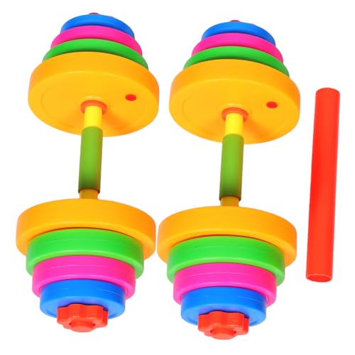 Mikikit Juguete Con Peso Para Ejercicio Para Niños, Barra Ajustable Para Niños, Mancuernas De Mano, Barra De Ejercicio Para Gimnasio, Entrenamiento, Equipo De Juego De Simulación, Juguete