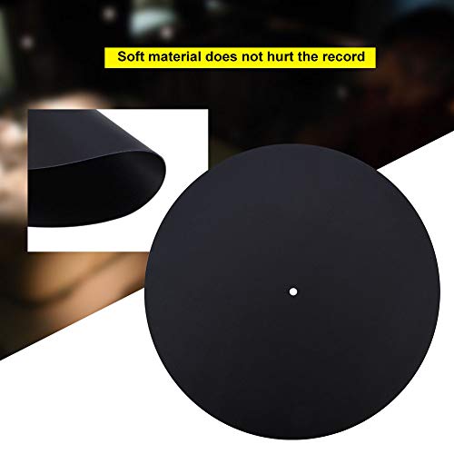 Tapis de platine en cuir véritable 290mm de qualité audiophile