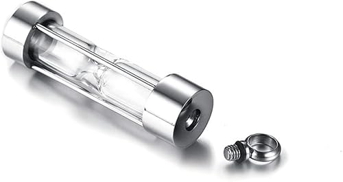 Miniatura 3 de Collares de urna de reloj de arena personalizados, botella de urna de cremación grabada con nombre, colgante de ceniza, joyería conmemorativa para