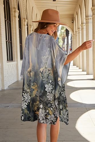 Image of Women's Kimono Swimsuit Coverups Summer Beach Loose Cardigans for Swimwear