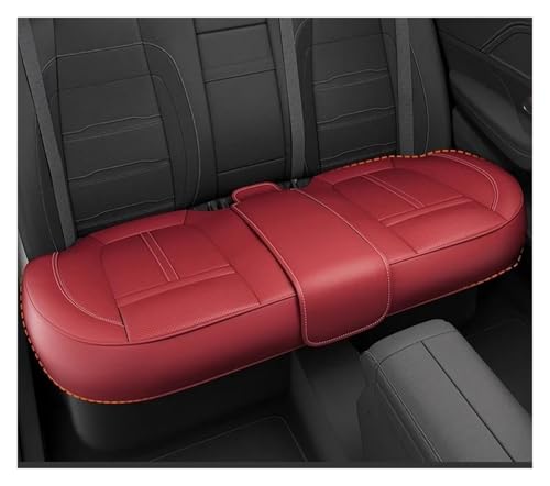 Housses de siège auto en cuir PU rouge pour protection de banquette arrière