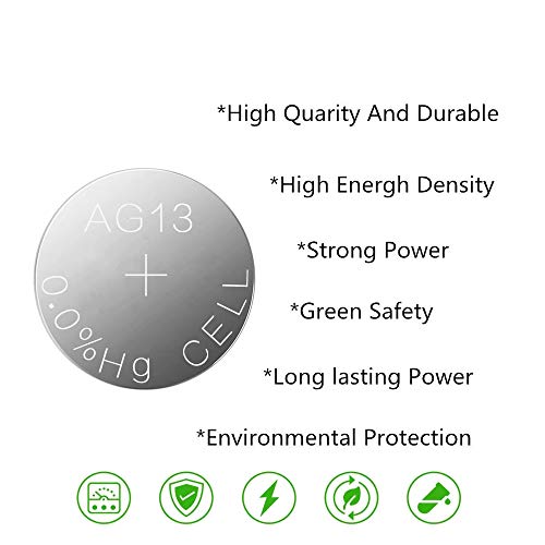 Skoanbe 20Pcs Ag13 Lr44 A76 Sr44 303 357 1.5V Button Coin Cell Battery #TOP2