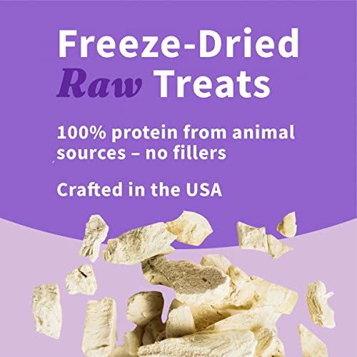 Halo Purely For Pets HALO Liv-A-Littles Grain Free Natural Dog and Cat Treats - 2.2 Oz Freeze Dried Chicken Breast - Real Whole Meat Pet Treats in Portable Jar - Sustainably Sourced, Low Calorie, and Great for Training - Image 5