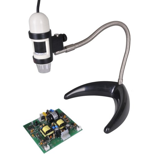 Dino-Lite AM2111-MS22B - Microscopio digital USB de mano, 230 x 640 x 480 píxeles, 4 luces LED integradas, soporte de cuello de cisne