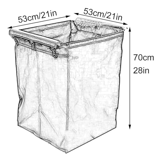 Forro para carrito de lavandería impermeable y extraíble de alta capacidad de carga 3