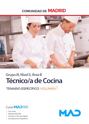 Técnico de Cocina de la Comunidad de Madrid. Temario Específico Volumen 1