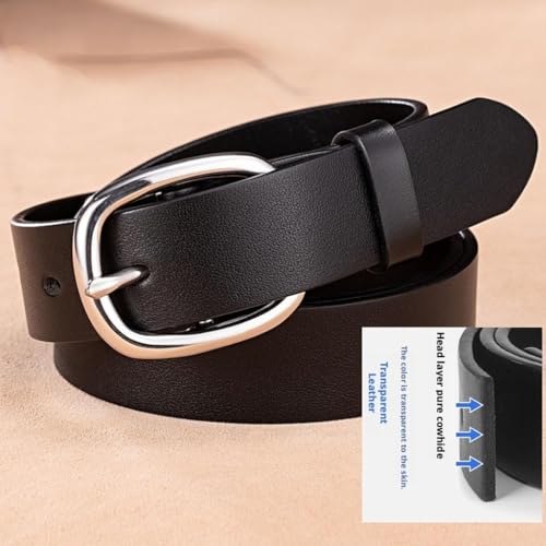 Women's Cowhide Belt Stainless Steel Pin Buckle Fashion Belt for Skirt Jeans Waist Width 2.80cm Gifts for Women4