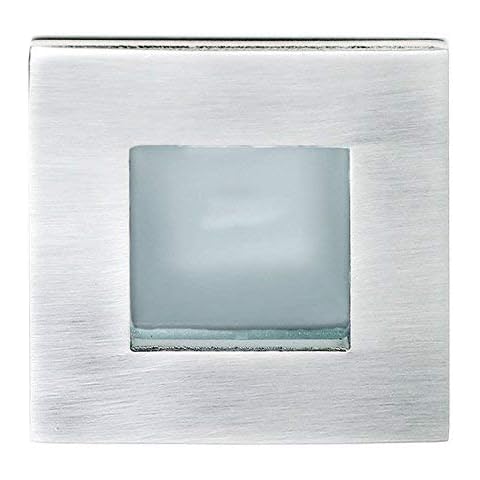 LED recessed Downlight Spot Shaky Angular Chrome Frosted Glass 7.3x7.3cm 12V G4 rustproof Cover