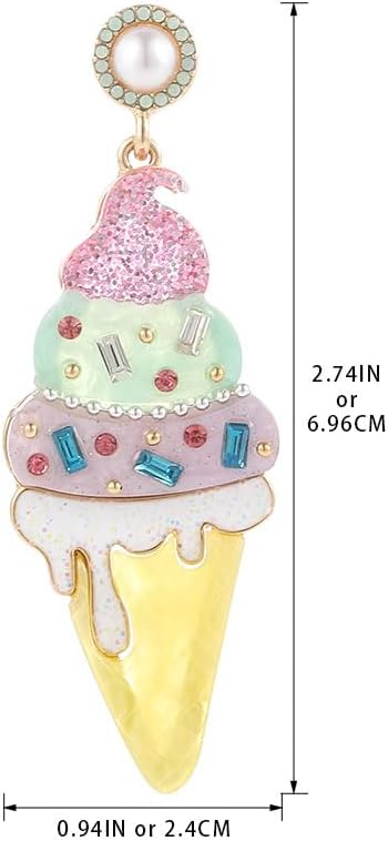 MADISON TYLER Cute Funny Dangle Earrings for Women | Carrot Watering Bottle Flower Hot Dog Ice Cream Pizza Basket Food Earrings Jewelry Gifts for Women - Image 7