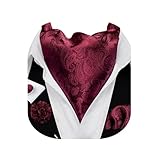 Glatter, seidiger Sinn: Feine 1500 Nähte, Jacquardgewebe, um Ihre Ascot-Krawatten zart und luxuriös zu machen. Hergestellt aus hochwertiger Polyester-Seide, die sich seidig anfühlt und eine weiche Textur für Ascot Krawatten hat.