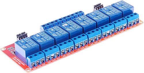 LIVISN DC 12V 8-Channel Relay Module High Low Level Trigger with Optocoupler Isolation Load DC 30V AC 250V 10A for PLC Automation Equipment Control Industrial Control Arduino (24V 2 CH)