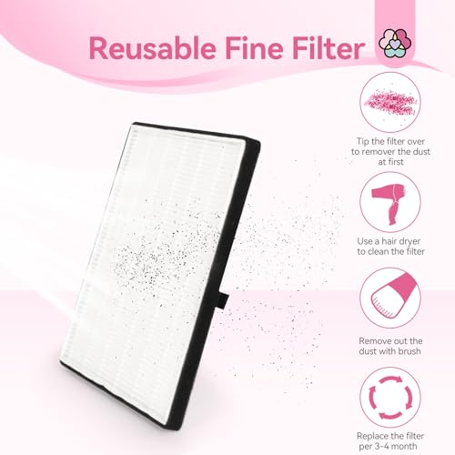 SAVILAND Nail Dust Collector Quiet, Low Noise Dust Collector Nail Tech with Reusable Filter, Compact Fan Dust Collector Nail Dust Brush Manicure Pedicure Tool for Acrylic Nail Polishing,Salon & Home