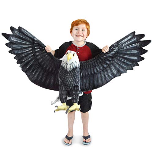 Tigerhart Barry The Bald Eagle - 57 Inch Wingspan Giant Stuffed Animal Plush Jumbo American Eagle