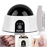 Nail Polish Remover Steam Nail Remover Machine Set, Portable Nail Steamer Steam Off Gel Polish Remover Machine for Nail Polish,Electric Acetone Steamer Finger Nail Remover with Nail Cleaner Pusher