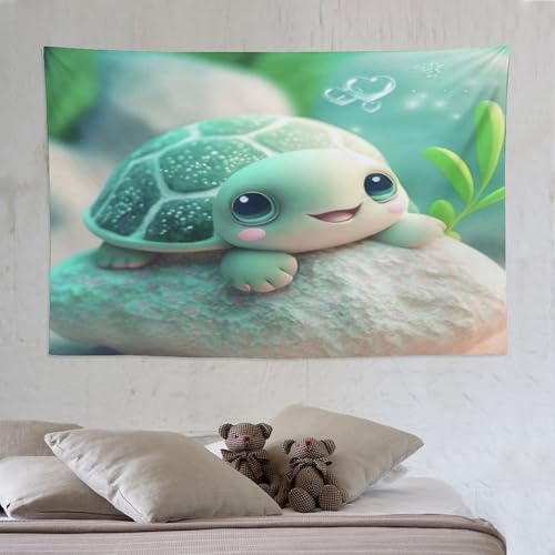 Tapisserie tortue de salon pour créer une décoration murale de chambre apaisante