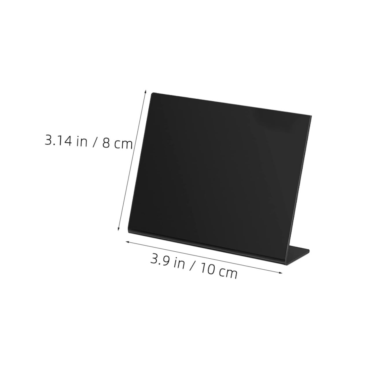 Pizarra de Notas de Mesa Acrílica Negra para Bodas y Hogar