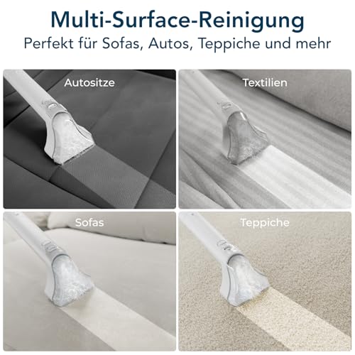 Media Evolution Polsterreiniger Gerät und Nassauger – Kompakter Teppichreiniger und Textilreiniger – Waschsauger für Teppich, Polster Autositze & Sofa