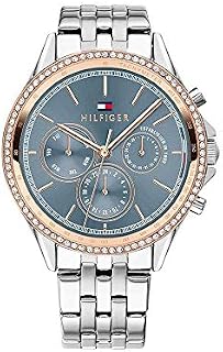 Tommy Hilfiger 1781976 Damski Multicyferblat Kwarcowy z Bransoletką Stalową, 38 mm, Szary