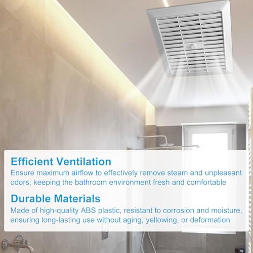 Rejilla de reemplazo QQZ para ventilador de extracción NuTone 686, cubierta de repuesto G686N para baño miniatura 5