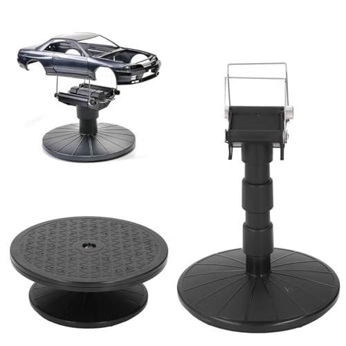 Revolutionary Spray Work Painting Stand Set - 19cm Rotating Turntable Sculpting Wheel for Cake Decorating, Model Painting & More